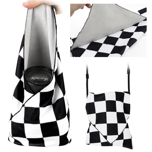 GCJUYA Camera Wrap, Anti-Scratch Lens Protective Wrap pouche, Magic Self-Adhesive Cloth, Universal Storage Cloth for DSLR, Smartphones, Laptops, electronics,Cosmetic,whatever you need to protect