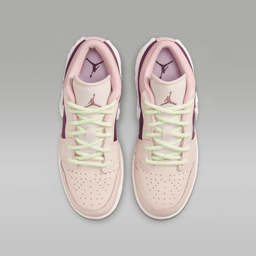 Air Jordan 1 Low SE Big Kids' Shoes (FZ3928-200, Legend Light Brown/Pink Oxford/Bordeaux/Pink Foam)4