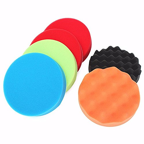 KingLan 6 sztuk 6 cali 150 mm polerowanie / bufing pad zestaw do polerowania samochodu