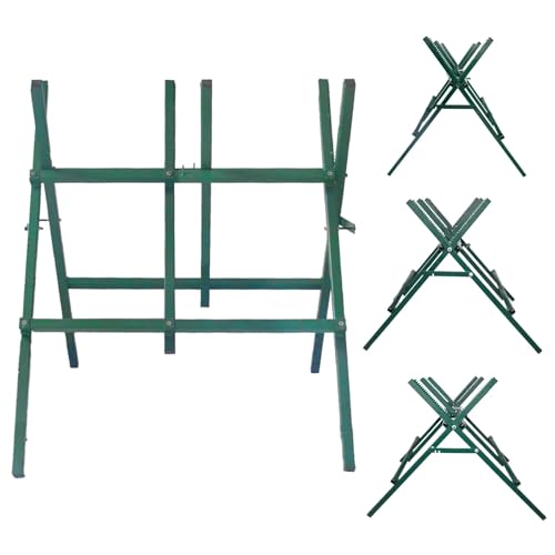 OKAYES Folding Log Cutting Sawhorse for Chainsaw Firewood