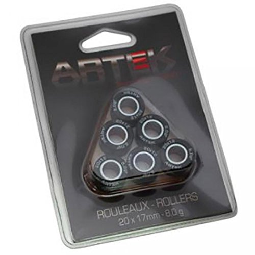 Galet rouleau de variateur Artek pour Scooter Peugeot 125 Jet force 2003 à 2020 20x17 8Grs Neuf