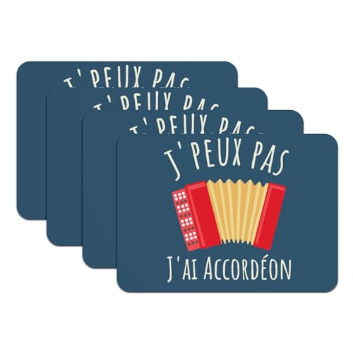 Sets de table antidérapants bleus pour éviter les rayures grand format - 2