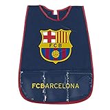Babero impermeable de niño de Fútbol Club Barcelona en PVC, fácil de limpiar