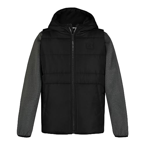 Image of Under Armour Boys' Twofer Hoodie Vest Shell Jacket, Lightweight and Insulated