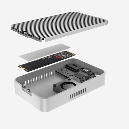 Carcasa externa USB4 v2.0 para SSD M.2 NVMe, 80Gbps miniatura 2