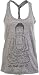 Ann Arbor T-shirt Co. Let That Sht Go | Funny Zen Buddha Yoga Mindfulness Peace Hippy Women's Tank Top-(Racerback,M)
