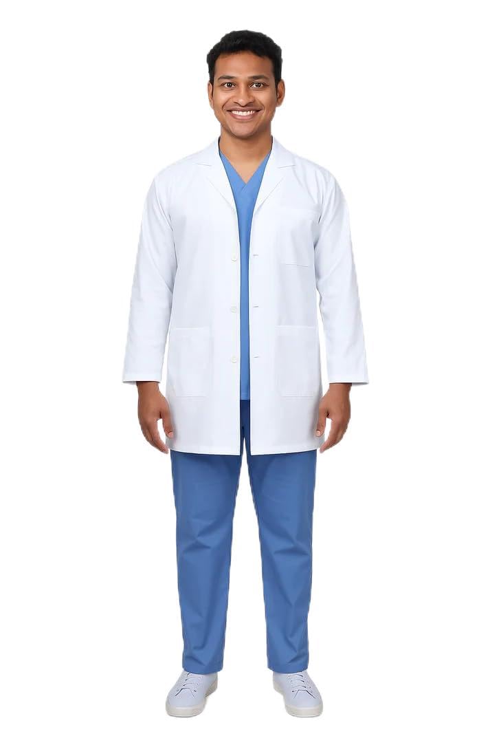 RxFabric Doctor’s Coat, Male, Professional Medical Lab Coat, M to... RxFabric Doctor’s Coat, Male, Professional Medical Lab Coat, M to...