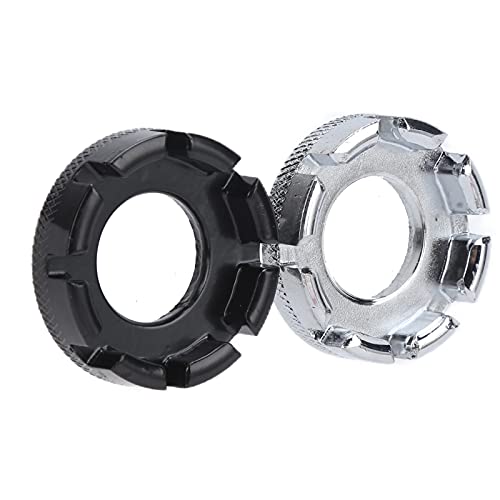 equlup Bike Spoke Wrench, 2pcs 10/11/12/13/14g/15G 8-Slots Steel Spoke Wrench Pocket Bike Rim Adjustment Cycling Wheels Correct Tool