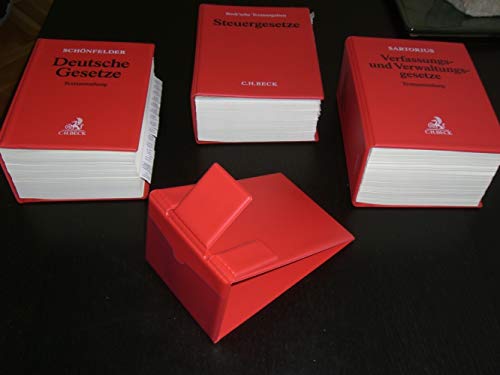 DürckheimRegister-Leseständer ROT: Buchaufsteller für SCHÖNFELDER, STEUERGESETZE,