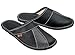 Produktbild ESTRO Hausschuhe Herren Leder Herrenhausschuhe - Hausschuhe Männer Pantoffeln Herren Pantoletten Slippers M44 (43 EU, Grau)