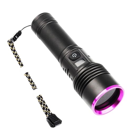 Generico Linterna De Seguimiento De Sangre - Linterna UV De Seguimiento De Sangre Con Pantalla LCD,Luz Para Encontrar Rastros Nocturnos | Para Detección De Orina Cuidado Resina Hogar Camping