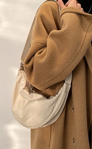 Image of Crossbody Bag Hobo Sling Crescent Bags Women Men Trendy Small Shoulder Bag Purse Dumpling Casual Handbag Adjustable Strap