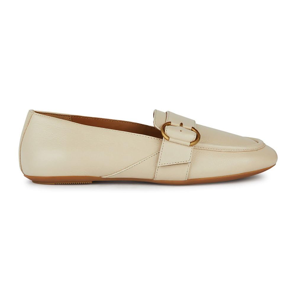Geox Girls D Palmaria G Loafer, Lt Sand, 6.5 UK