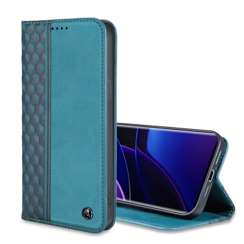 Image of Wallet Case for Motorola Edge 2023 6.6 inch - Moto Edge 2023 Flip Case [Strong Magnetic] PU Leather Folio Case with Card Holder Kickstand Protective Phone Cover - Green