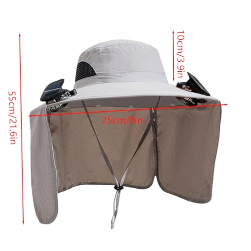 Chapeaux Solaires Pliables Anti-Chaleur avec 2 Ventilateurs
