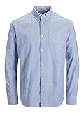 Aus Bio-Baumwolle JACK & JONES Male Hemd Bio-Baumwolle Oxford