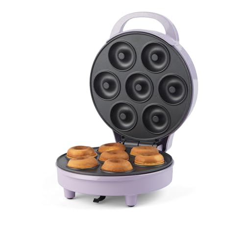 Giles & Posner Mini Donut Maker – Plaques de cuisson antiadhésives pour 7 donuts, Machine à beignets facile à nettoyer, Fabricant de friandises pour...