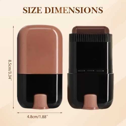 Portable Hair Dye Comb for Gray Hair Coverage, 2025 New 2Pack Safe and Convenient Comb Hair Dye for Quick Touch-ups, Waterproof and Sweat-proof Hairs Dye Stick With Comb (Brown)