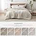 Bedsure Super King Comforter Set - Beige Soft Bedding for All Seasons, Cationic Dyed Bed Set, 3 Pieces, 1 Super King Size Comforter (120