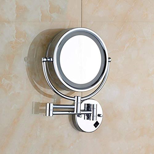 Miroir de Maquillage LED Miroir Mural Extensible Double Face Grossissant 10X - 4