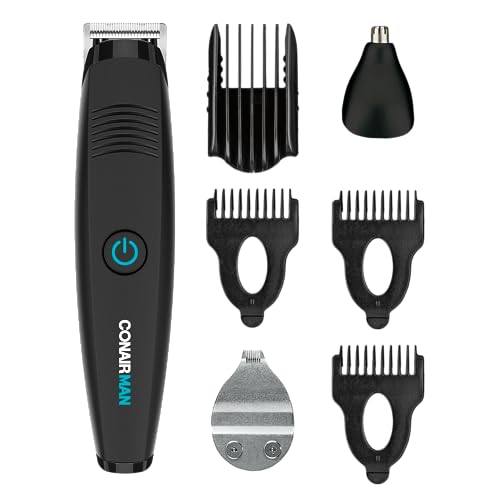 ConairMAN All-in-One Beard Trimmer for Men, for Face, Nose and Ea...