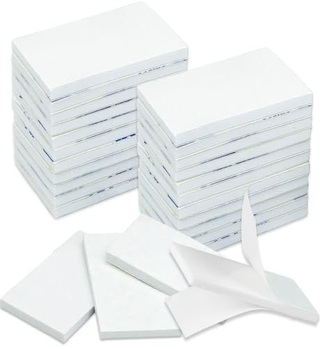YOFASEN 40 Piezas Almohadillas Adhesivas de Doble Cara   Almohadillas de Montaje Pegatinas Cinta de Espuma para Paredes y Pisos, Puertas, Plásticos, Vidrios, Metales