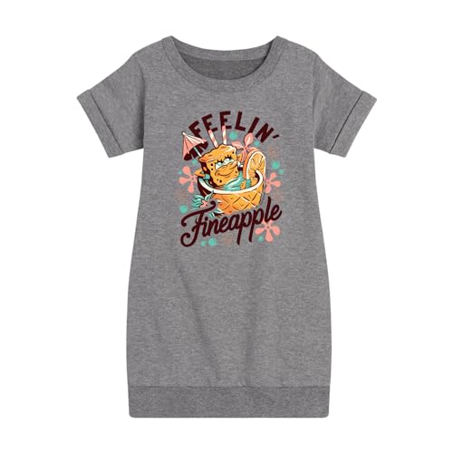 HYBRID APPAREL - Spongebob Squarepants - Feelin Fineapple - Toddler & Youth Girls Fleece Dress