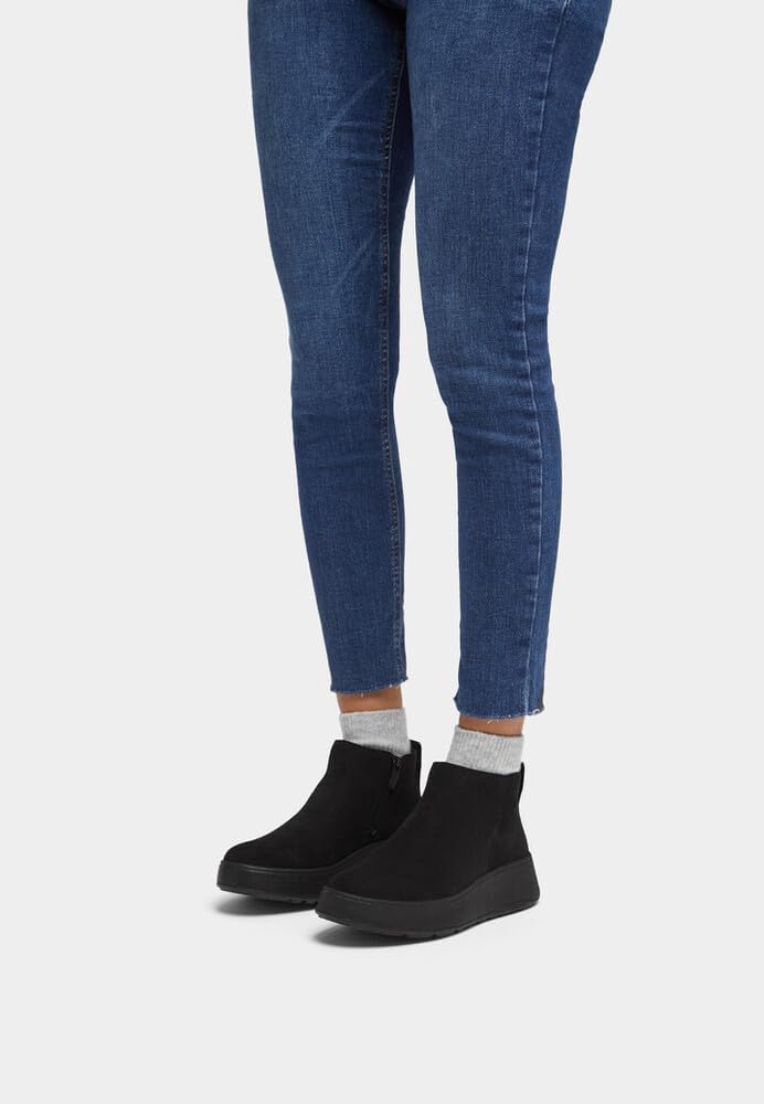 FitFlop womens F-mode Suede Flatform Zip Ankle Boots - Image 2