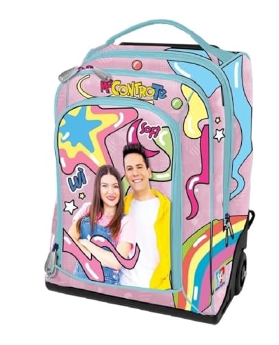 PRESTIGE & DELUXE Trolley Zaino Me Contro Te Rosa Girl