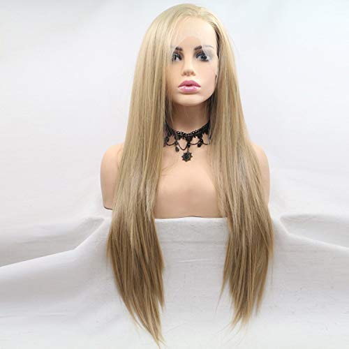 Perruque avant dentelle blonde pour cacher la perte de cheveux