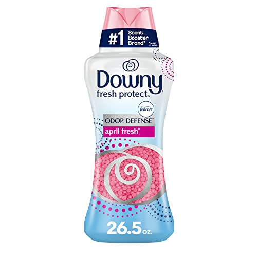 Image of Downy Fresh Protect Laundry Scent Booster Beads for Washer with Febreze Odor Defense, April Fresh, 26.5 oz, Use with Fabric Softener