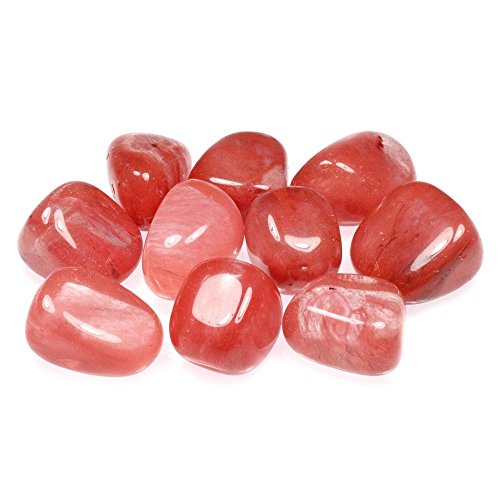 CrystalAge Cherry Quartz Tumble Stone (20-25mm) - Pack of 5