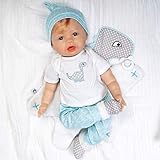 Paradise Galleries Realistic Reborn Boy Doll Ping Lau Sculptor Designer Collection 20 Inch Doll with Magnetic Pacifier Special Birthday Gift for Ages 3 and Up - Dino Darling