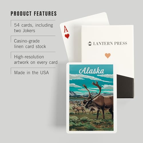 Baraja de Poker Lantern Press Alaska, 52 cartas miniatura 3