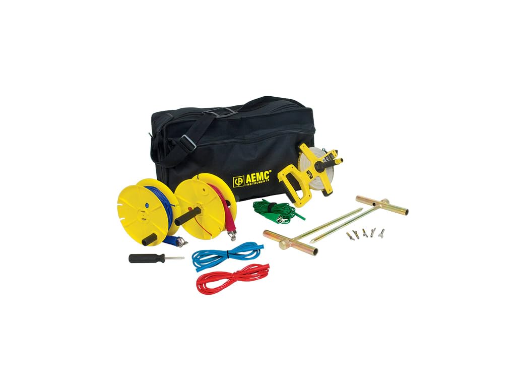 AEMC 2135.38 3-Point Ground Resistance Tester Kit with 100' Leads