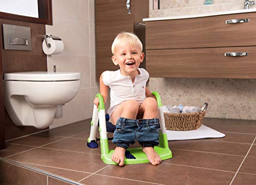 Rotho Babydesign Kidskit 3-in-1 Toilettrainer met trapje, 18-36 maanden, afmetingen opgevouwen (l x b x h): 41,5 x 25 x… - Afbeelding 5
