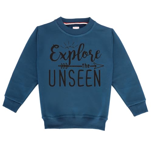 Image of Kids Graphic Print Woolen Sweatshirts with Round Neck and Full Sleeves (SWT-31)