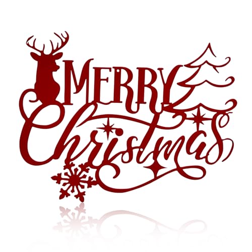 Metal Merry Christmas Wall Decor Christmas Sign Letter Decorative