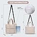 NAARIIAN Puffer Tote Bag for Women, Lightweight Quilted Puffy Shoulder Handbag with Adjustable Shoulder Strap, Puffer Bag Satchel Puffer Purse Handbag for Work,Travel, Gym(Beige)