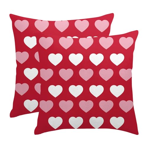 pretty_jessie Valentines Pillow Covers 18x18 Set...