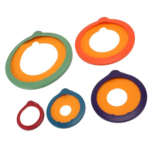 Tapas de plástico para almacenamiento con sellado eficiente multifuncional EMUKOEP 6