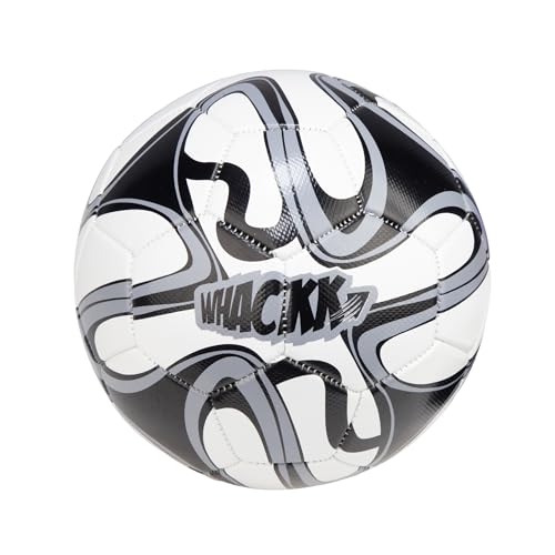 Image of WHACKK Pele Black & White Football (Size 5) - 32-Panel Durable PVC Ball