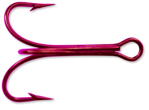 Mustad 3551 Classic Treble Standard Strength Fishing Hooks | Tackle for Fishing Equipment | Comes in Bronz, Nickle, Gold, Blonde Red, [Size 14, Pack of 25]