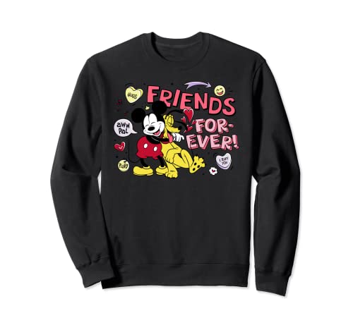 Sweatshirt Disney Mickey et Pluto symbole d'amitié éternelle