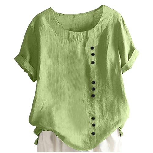 Girls Cotton Linen Shirts Boho Boat Neck Blouses Roll Up Sleeve Oversized Tunic Blouse Tween Girls Dressy Casual Shirts4