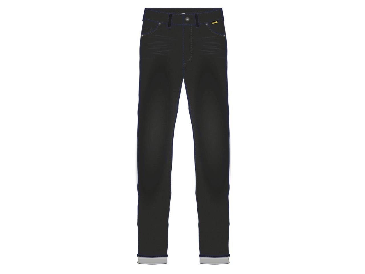 RST Tapered Fit Dżinsy motocyklowe, czarny, S