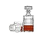 Godinger Whiskey Decanter And Glasses Bar Set, Includes Whisky Decanter And 6 Cocktail Glasses - 7 Piece Set