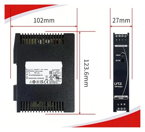 Alimentation à découpage 12V 75W haute performance thermique