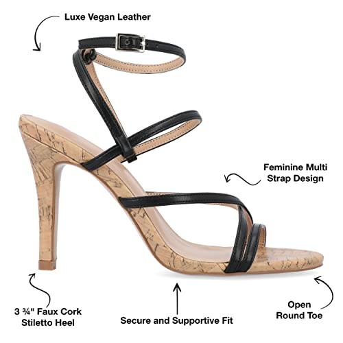 Journee Women's Fylissa Sandals Black, 7.52