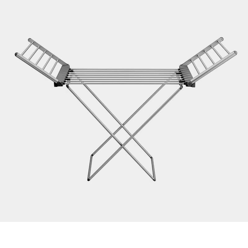 Opticare Indoor Elected Heated Winged Clothes Airer Folding Rack With Fast Heat Up